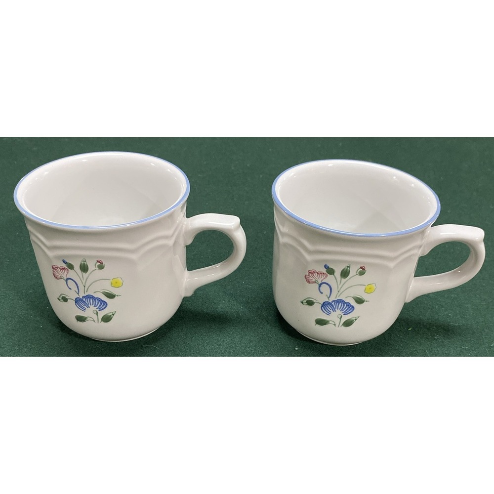Hearthside Floral Expressions Mexico 3 1/4" Coffee Cups Set Of 2